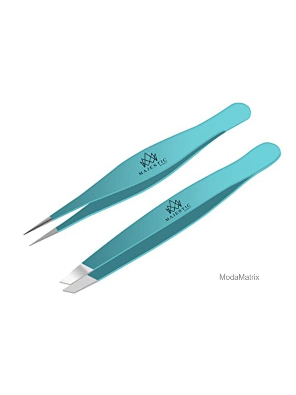 Precision Tweezers Set Fine Point Slant Splinter Remover Eyebrow Grooming